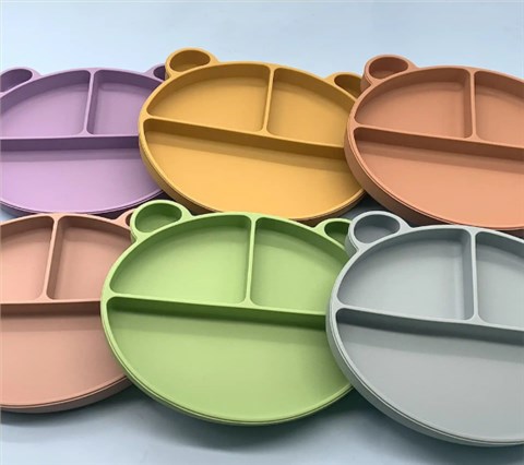 兒童硅膠餐盤(pán)防摔輔食碗